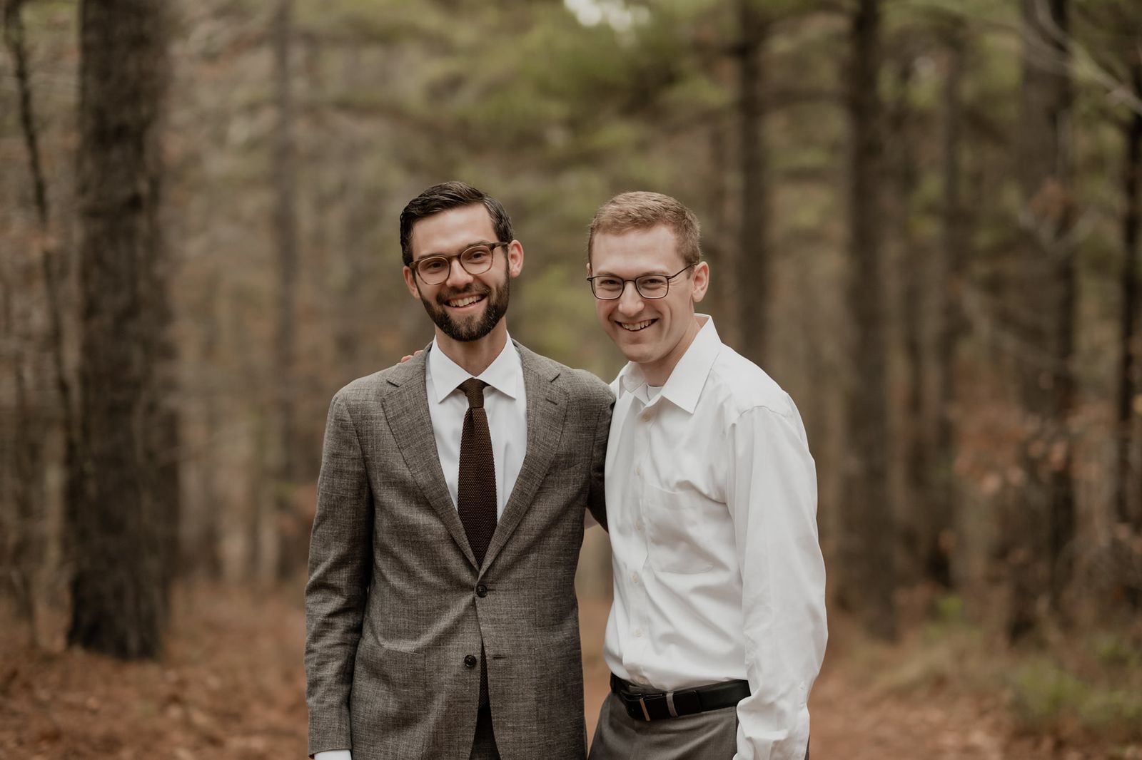 Alex and his brother at the wedding
